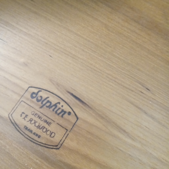 🏯🐬Vintage Dolphin Teak Bowl🗻🎉and 🍛FiestaCraft Divided Serve Bowls.🍔🍱 - Picture 6 of 14